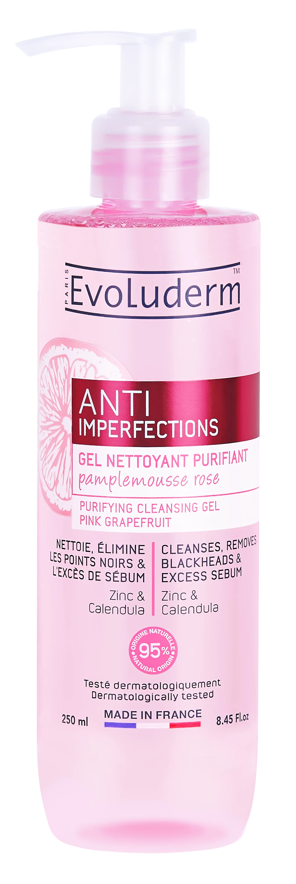 Gel Nettoyant Purifiant Anti-imperfections 250ml - Evoluderm