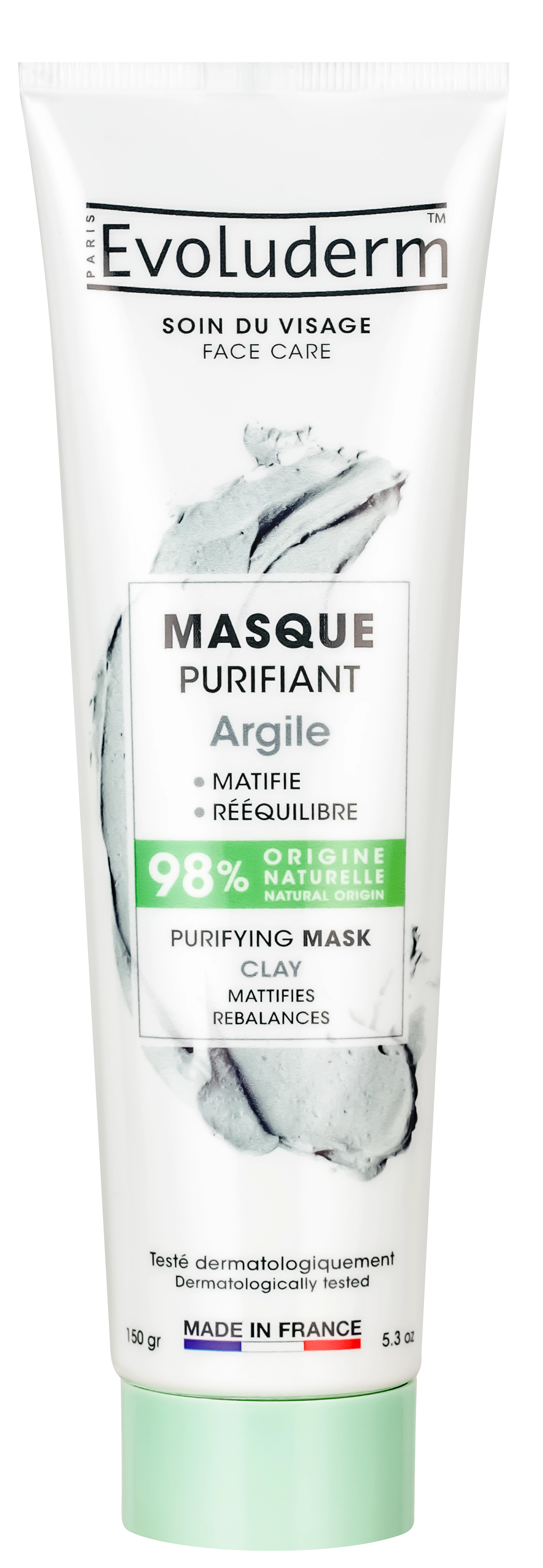 Masque Purifiant Argile 150ml - Evoluderm