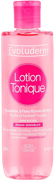 Tonic Lotion voor de gevoelige huid, 250 ml - EVOLUDERM
