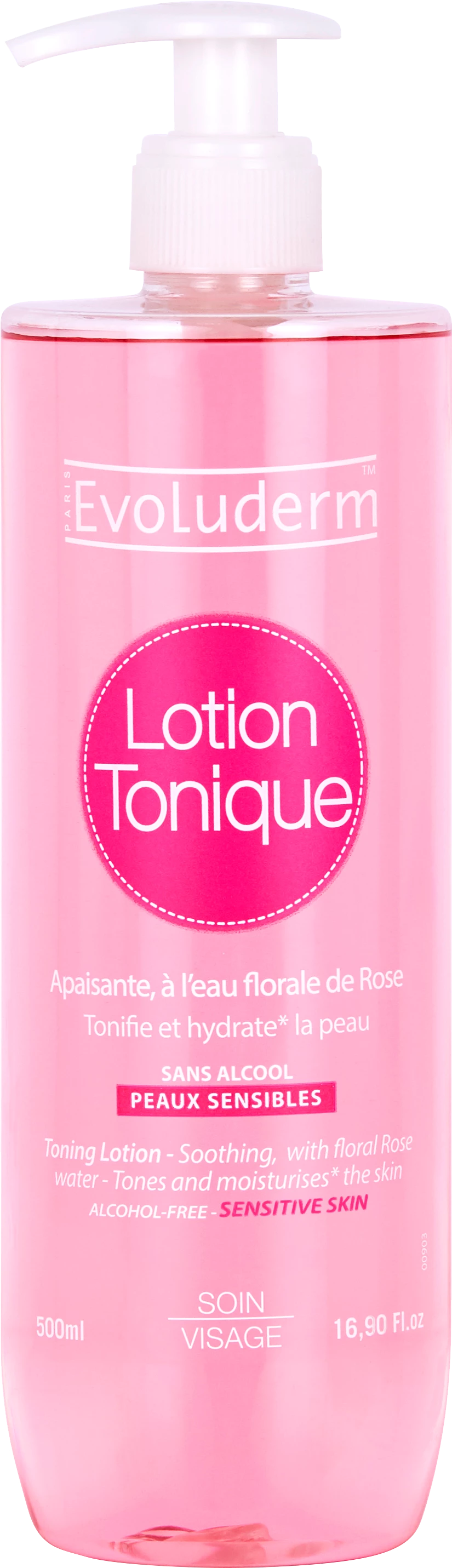 Tonische Lotion für empfindliche Haut, 500 ml - EVOLUDERM