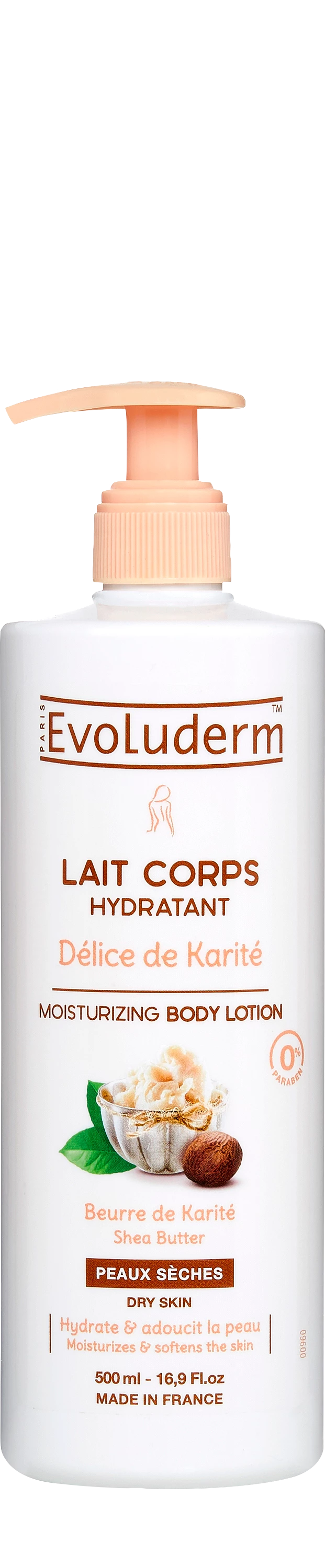 Lait Corps Hydratant Délice De Karité 500ml - Evoluderm