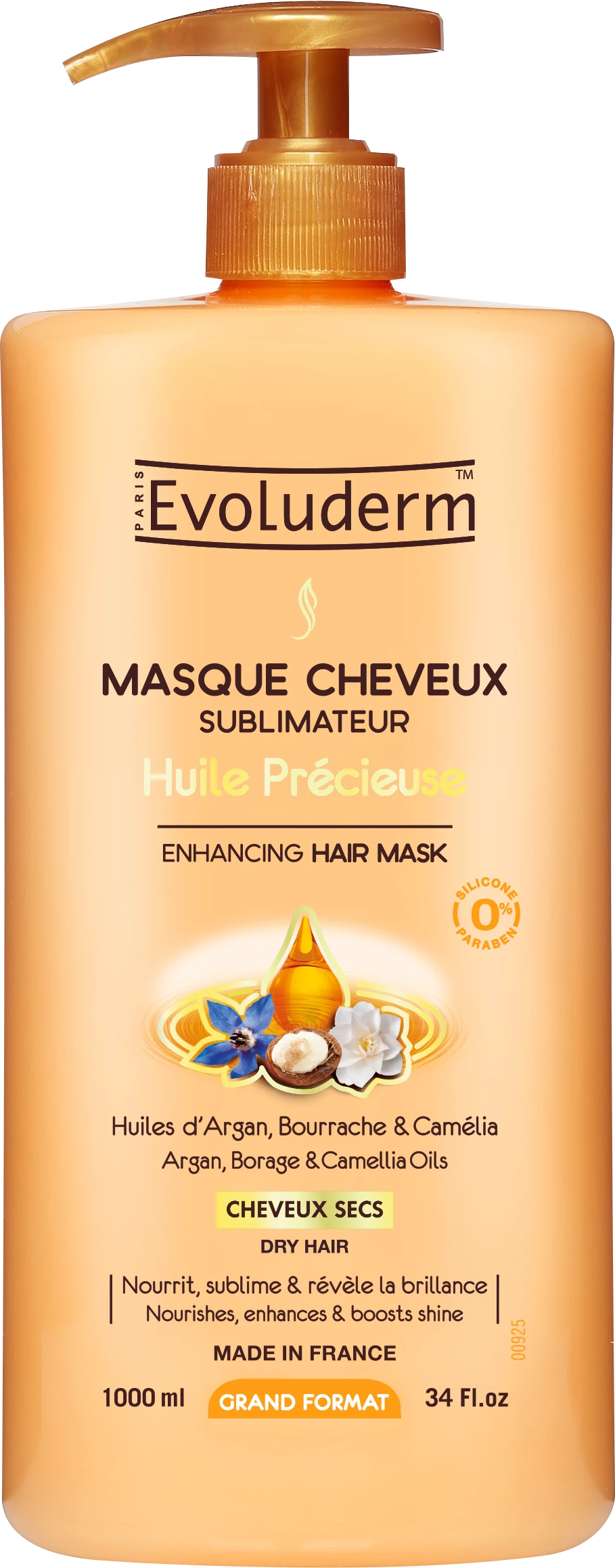 Precious Oil Hair Mask, 1L - EVOLUDERM