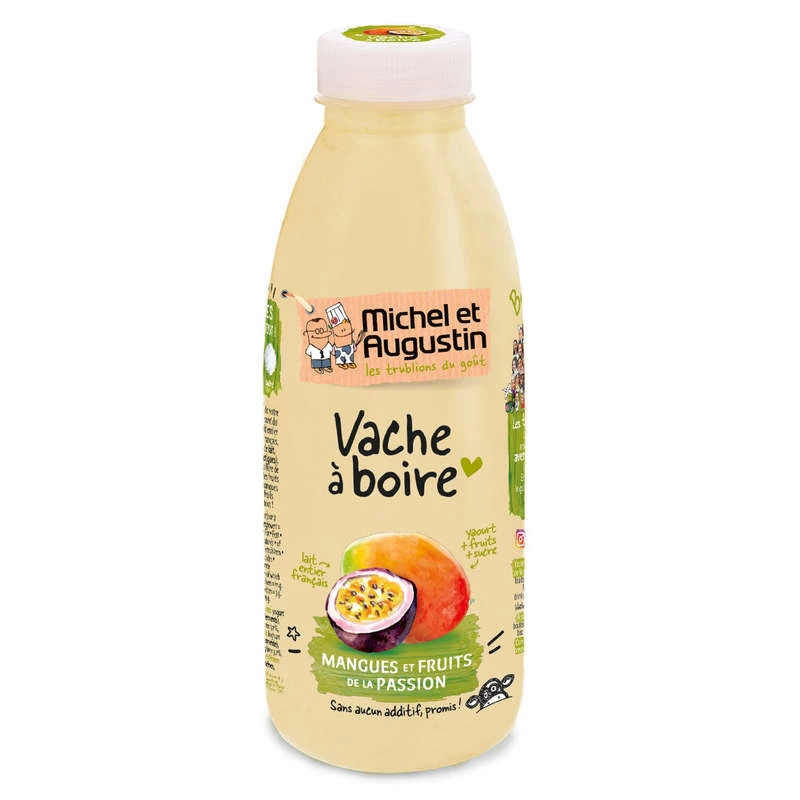 Yogurt bebible de mango y maracuyá 500ml - MICHEL ET AUGUSTIN