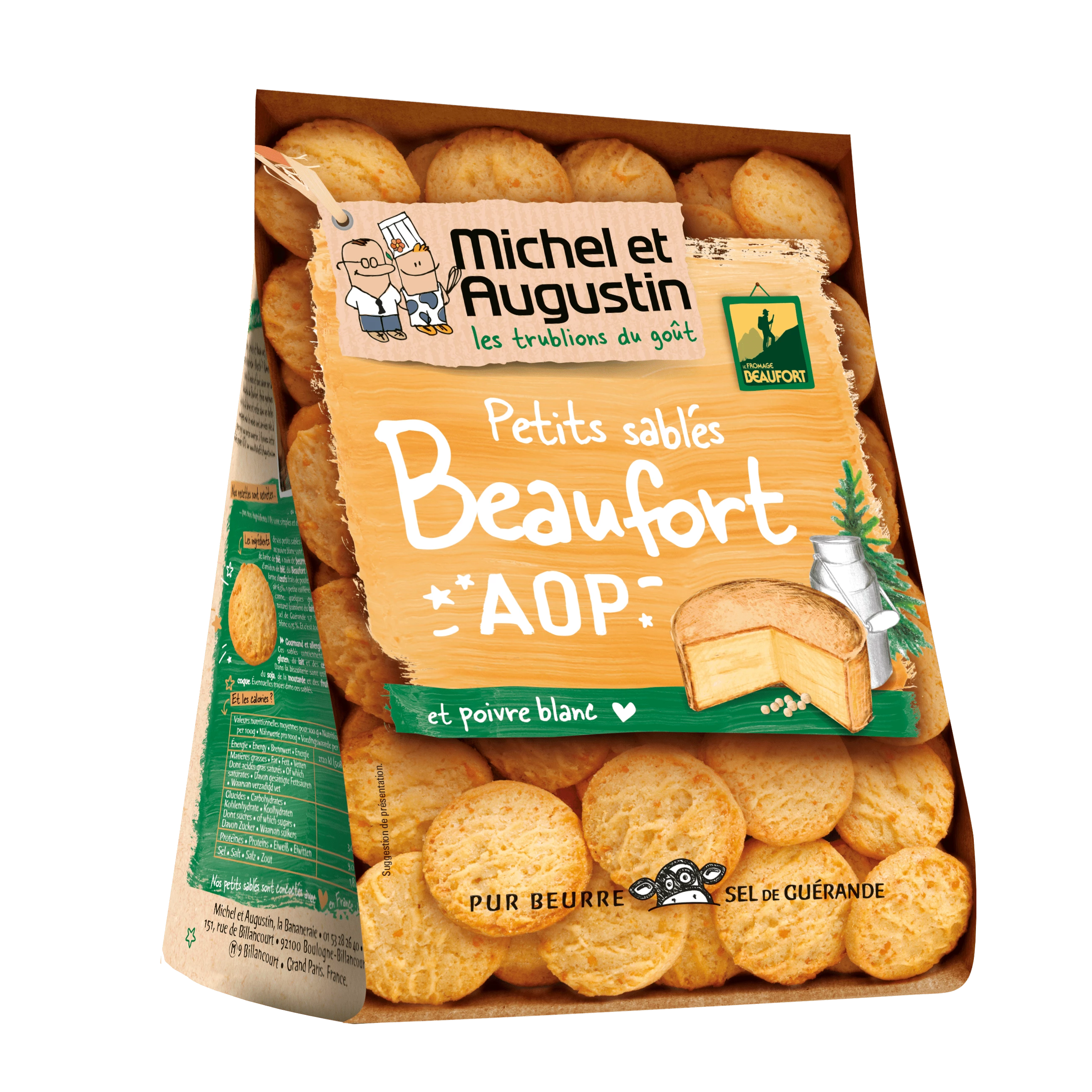 Bánh mì khai vị Beaufort và Pepper Point, 100g - MICHEL ET AUGUSTIN