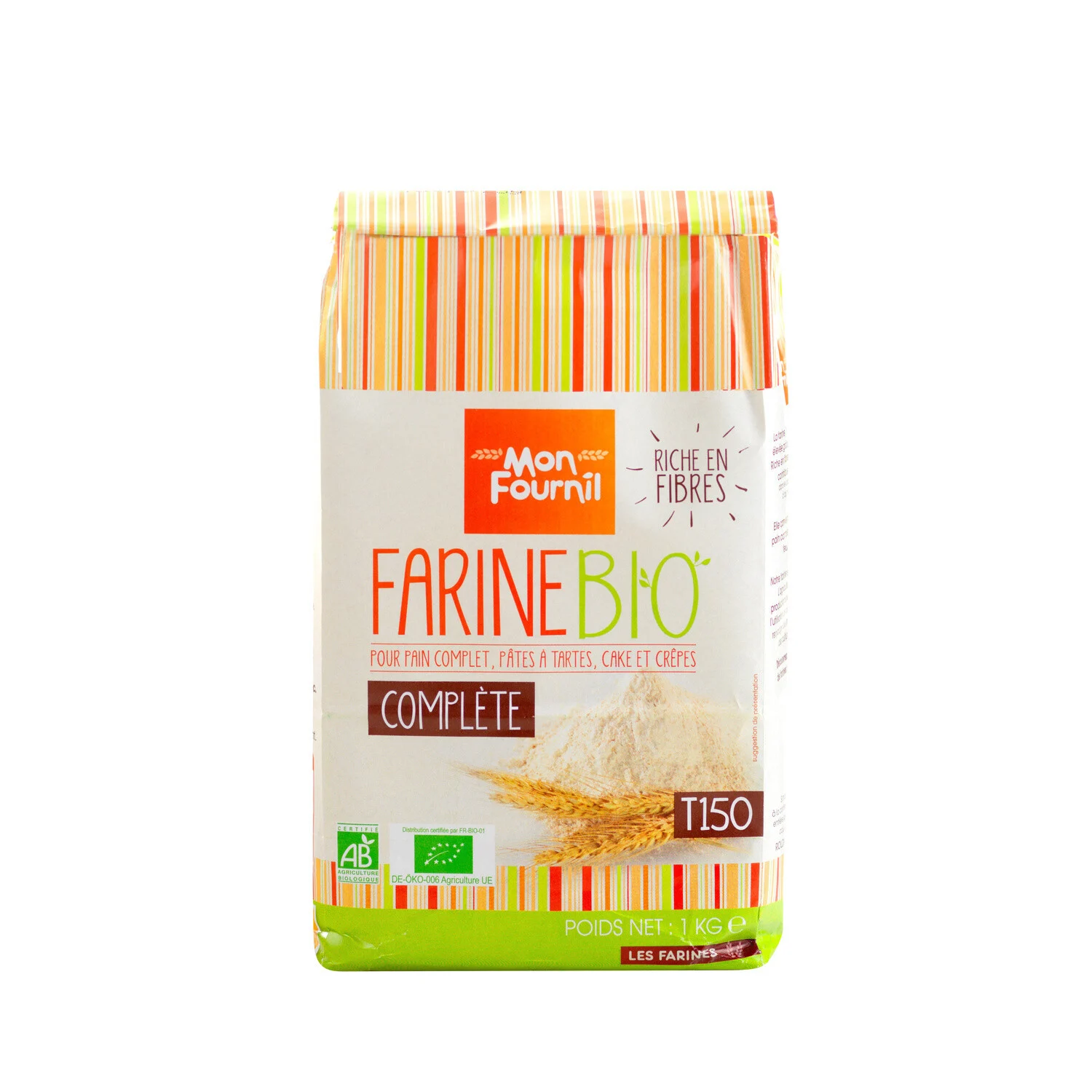 1kg Organic Complete Wheat Flour T150
