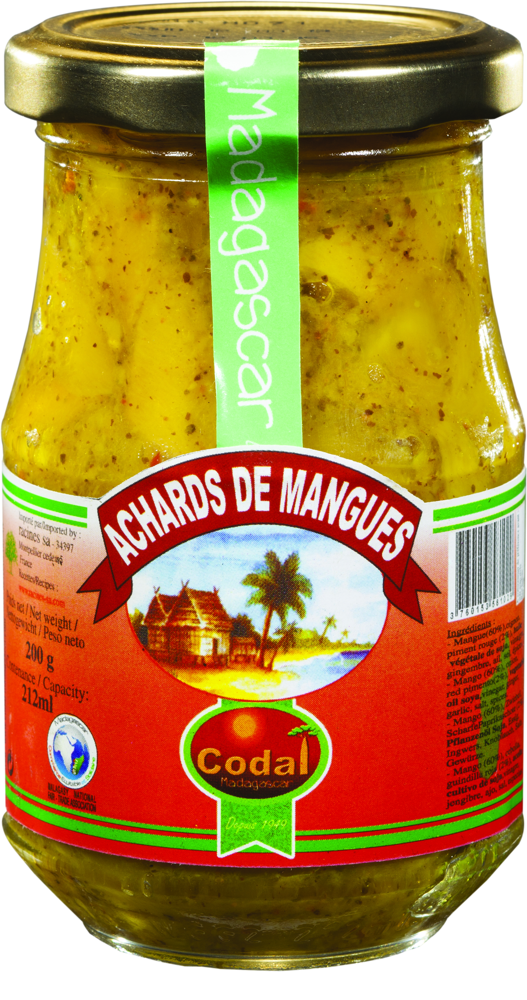 Маринованные огурцы из манго (12 х 200 г) - Codal