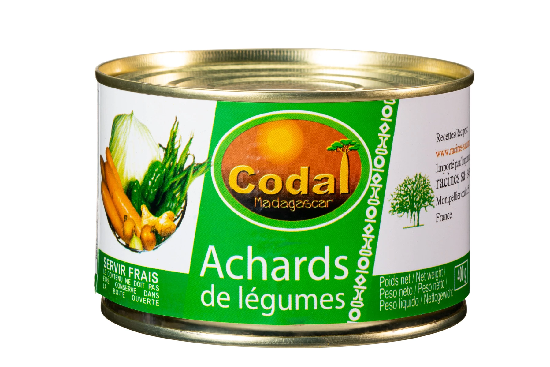 Vegetable Pickles (12 X 400 G) - Codal