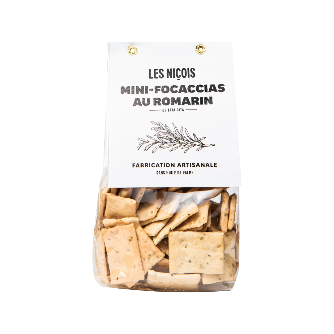 Focaccias mini với hương thảo, 200g - LES NIÇOIS