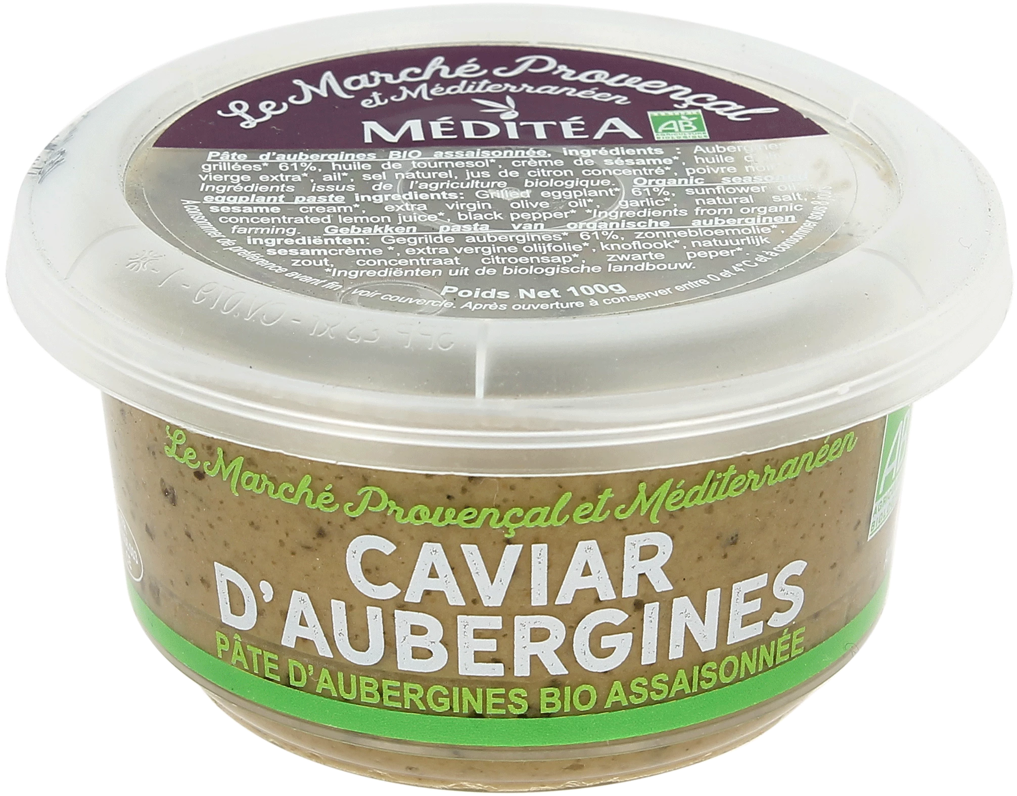 Caviar D Aubergine Bio 100g