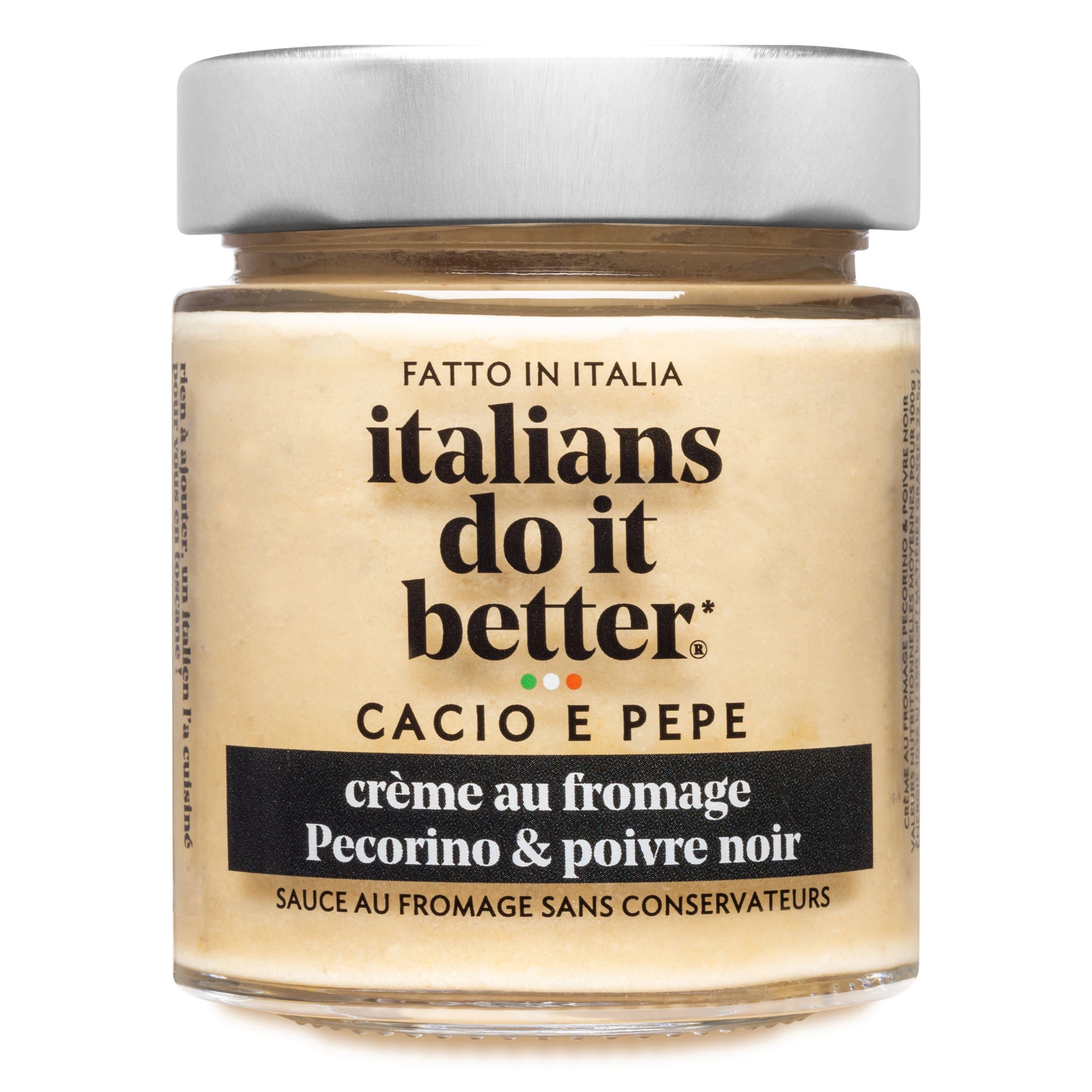 Crème de pecorino romano aop au poivre - ITALIANS DO IT BETTER