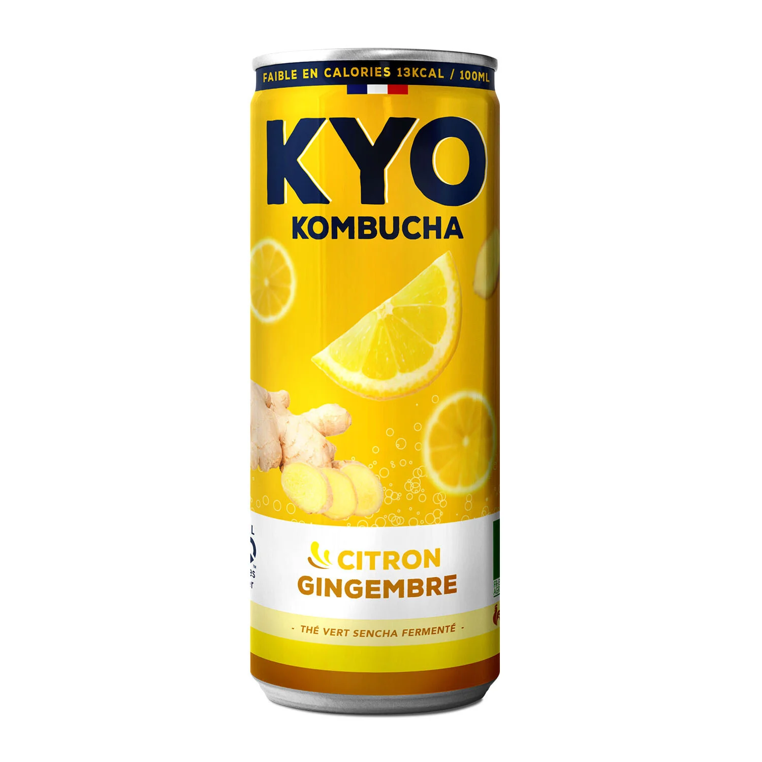 レモンジンジャー缶、33cl -  KYO KOMBUCHA