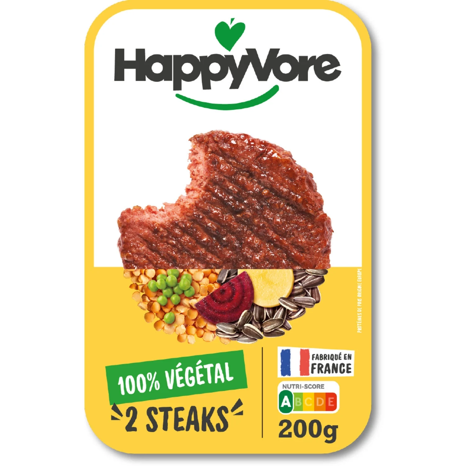 200g Steaks Vegetaux Par 2