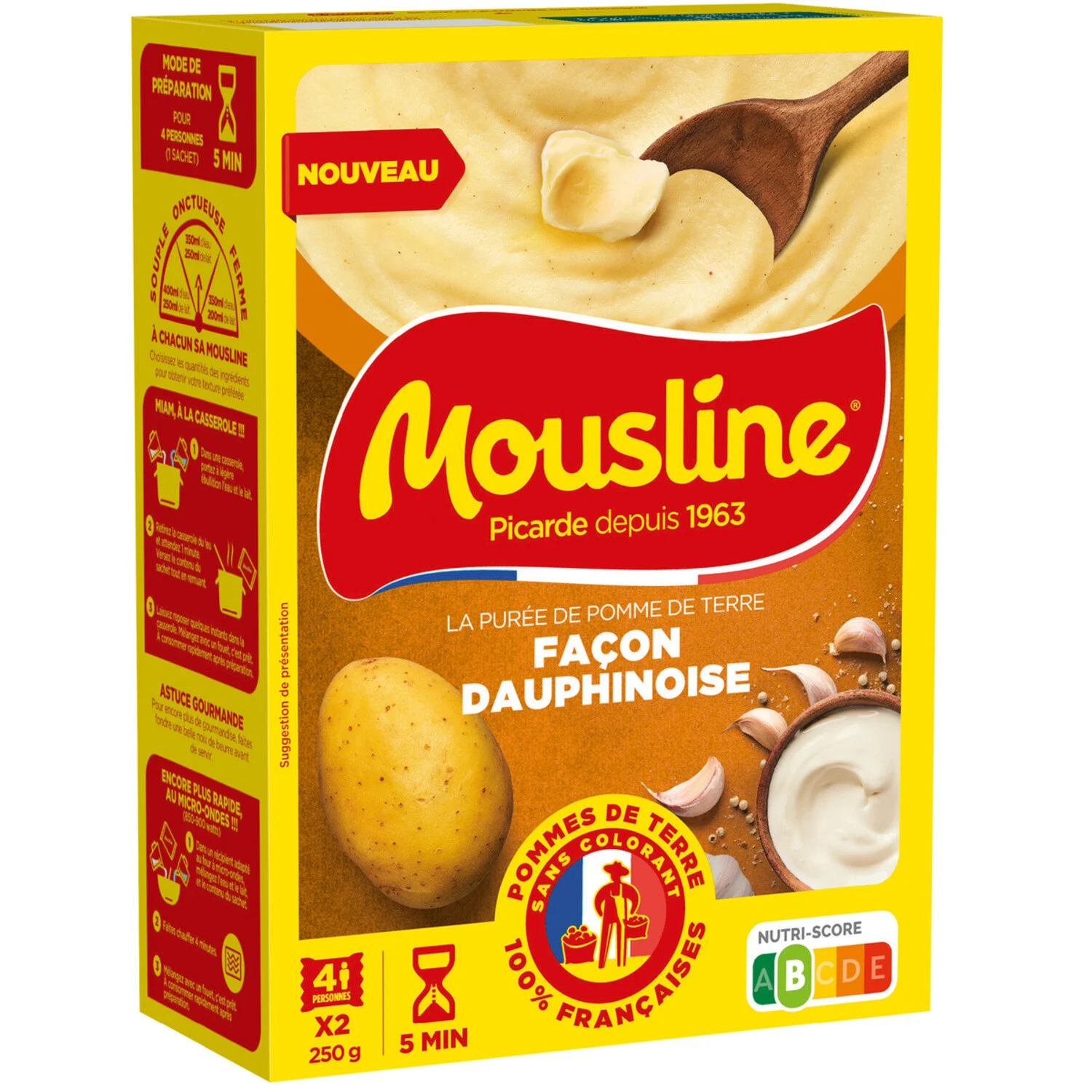 2x125g Mousline Dauphinoise