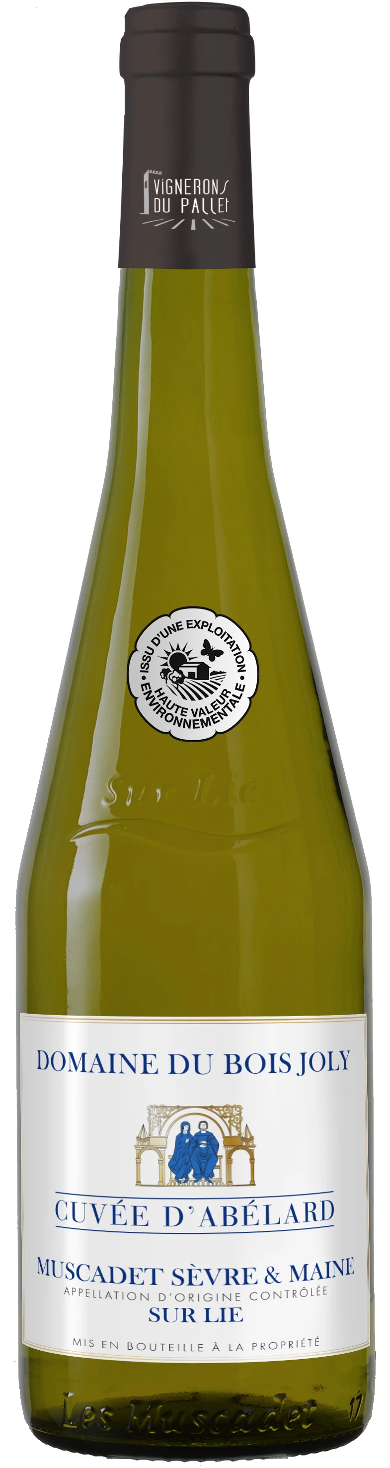 Vin Blanc Muscadet Sèvre & Maine sur Lie Cuvée d'Abéliard 12% 75cl - DOMAINE DU BOIS JOLY