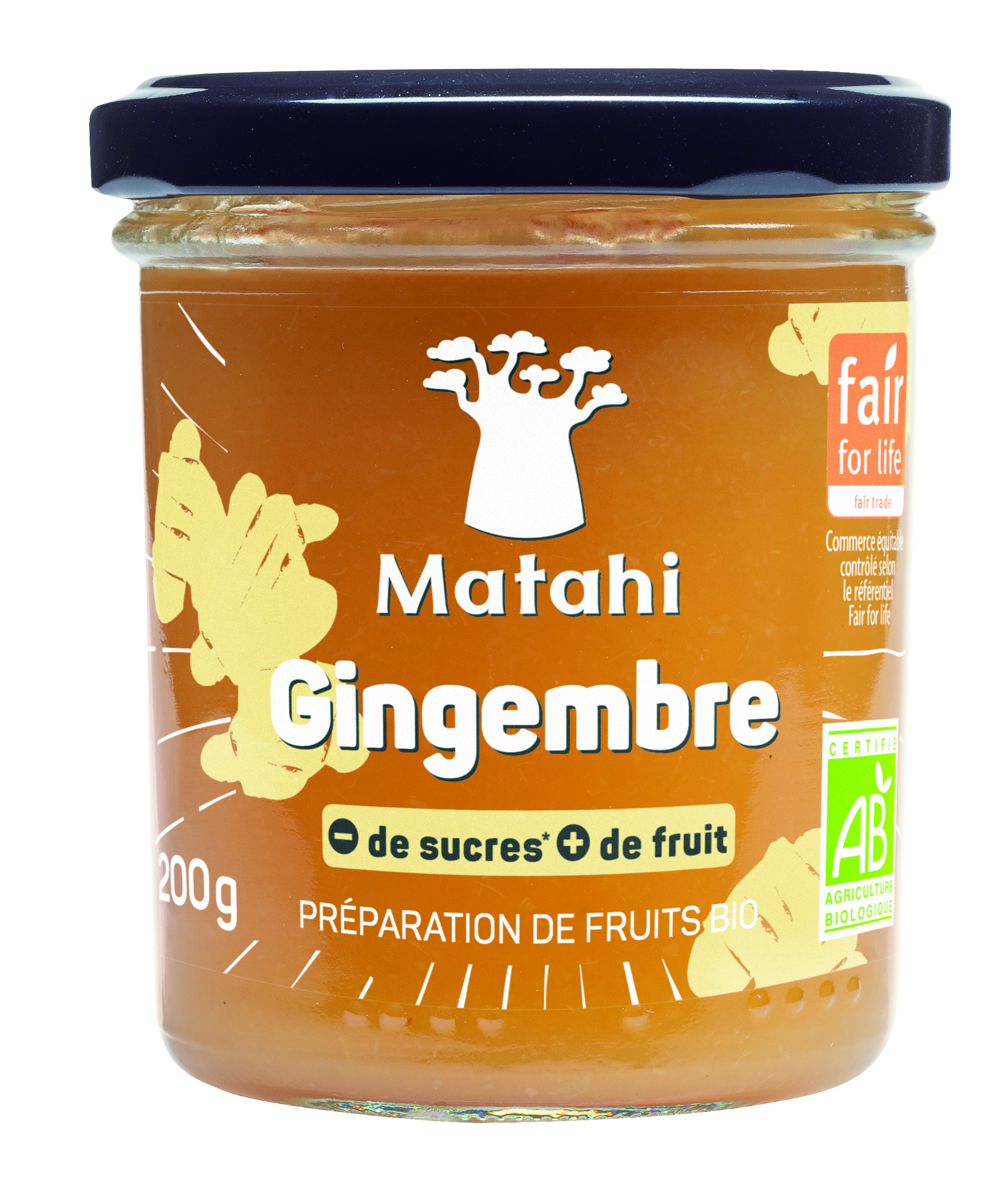 Organic Ginger Fruit Preparation (12x200 G) - Matahi
