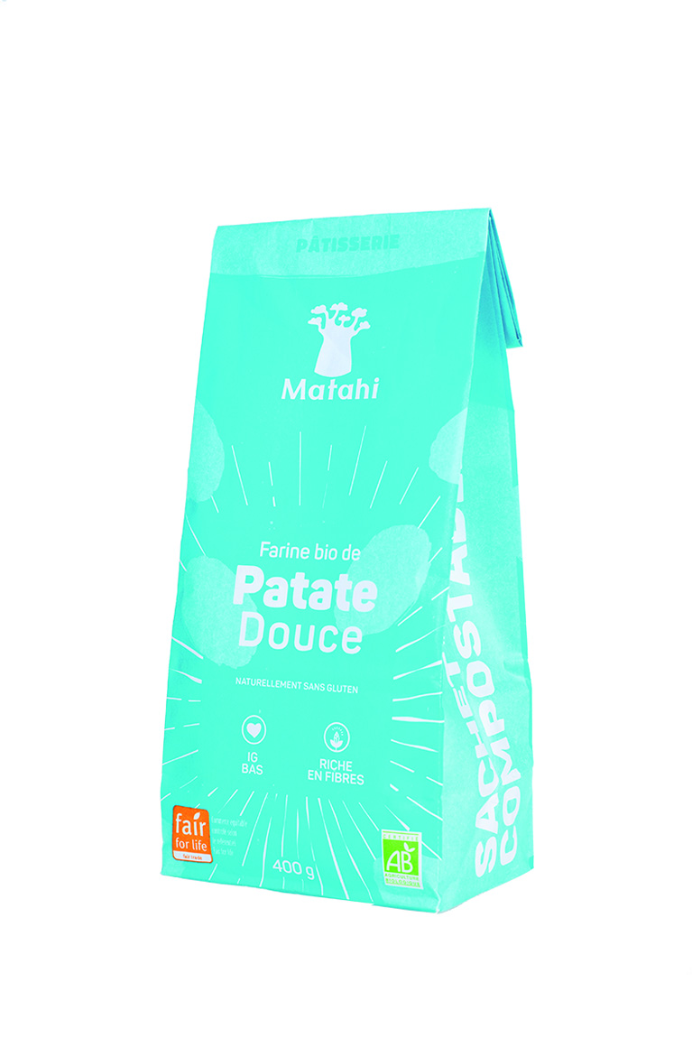 Organic Sweet Potato Flour (6x400 G) - Matahi