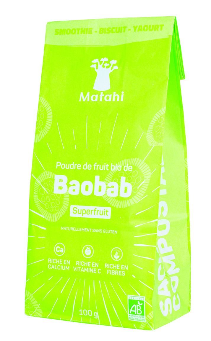 Polvere di Baobab Biologica (12x100 G) - Matahi