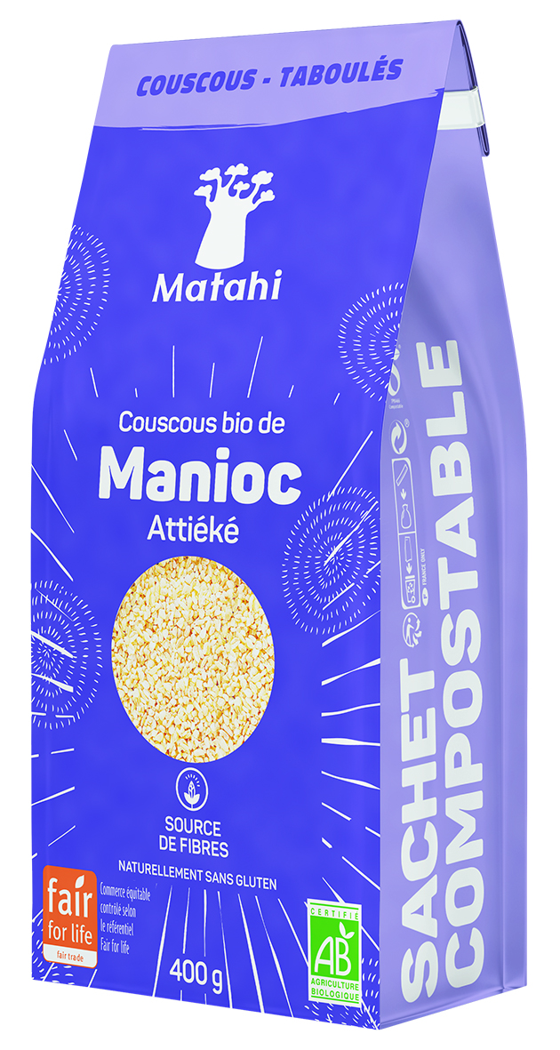 Couscous Di Manioca Bio (6 X 400 G) - Matahi