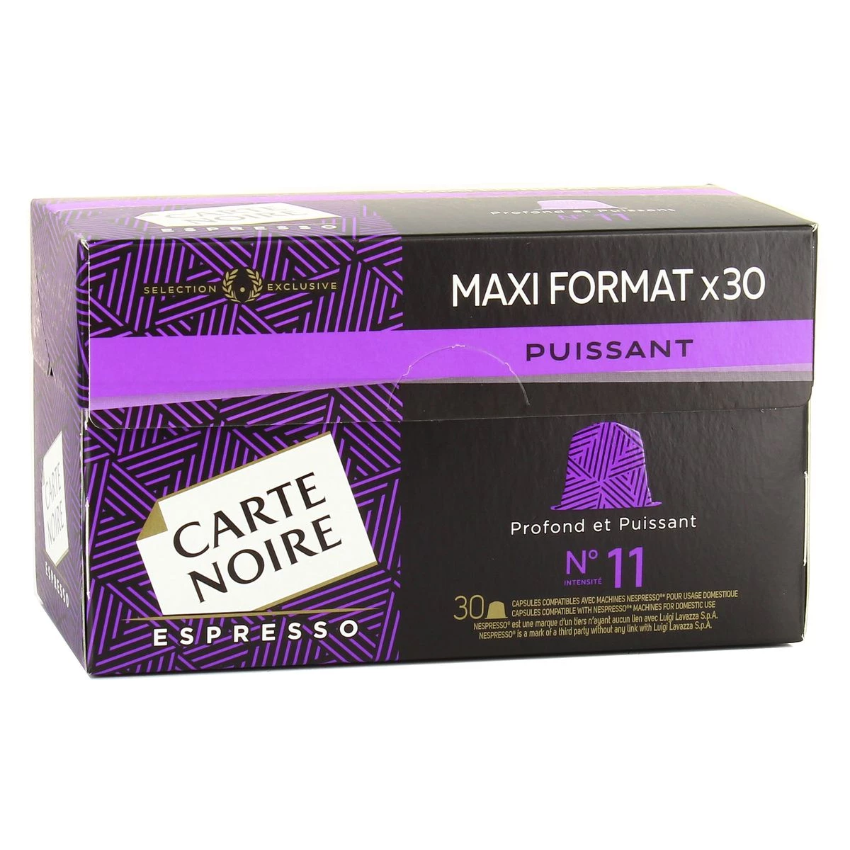 Powerful espresso coffee n°11 x30 capsules 159g - CARTE NOIRE