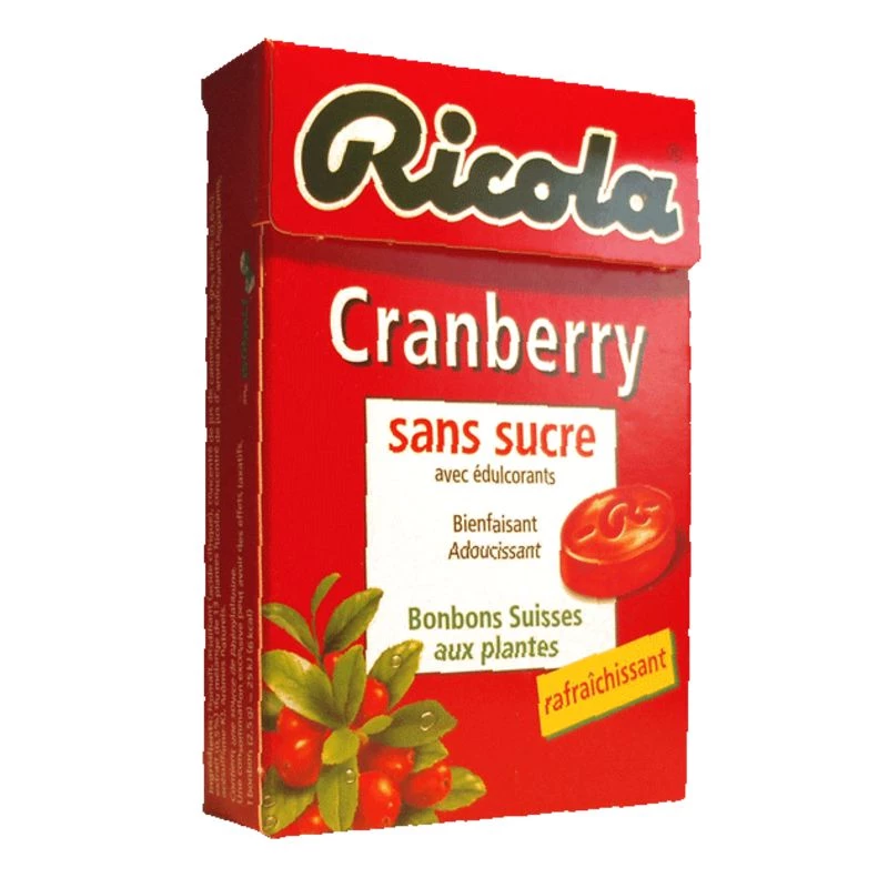 Ricola Cranberry bonbon Sans sucre 50g