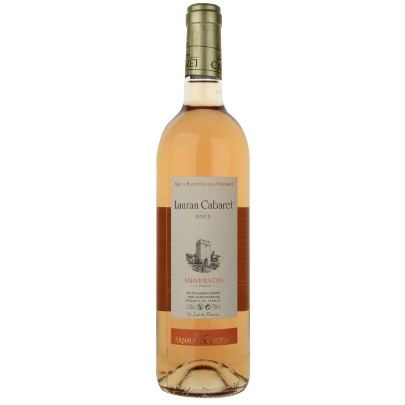Vin Rosé Minervois, 12°, 75cl - LAURAN CABARET