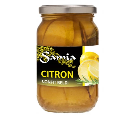 Citrons confits beldi en quartiers  348g - SAMIA