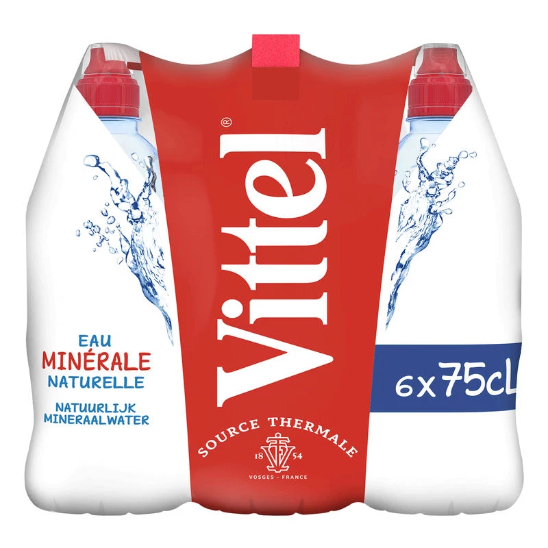 Natural mineral water 6x75cl - VITTEL