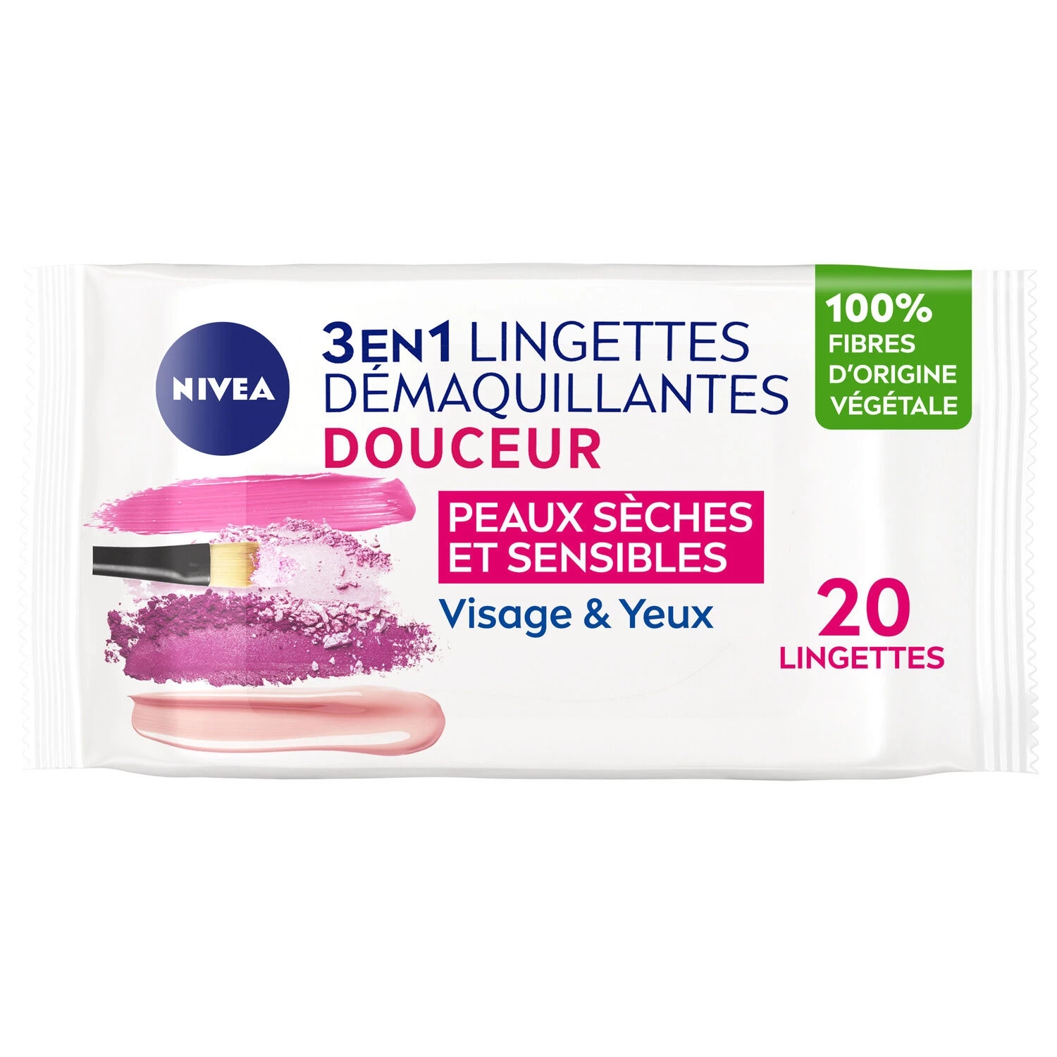 Lingette Démaquillante Visage & Yeux X20 - Nivea