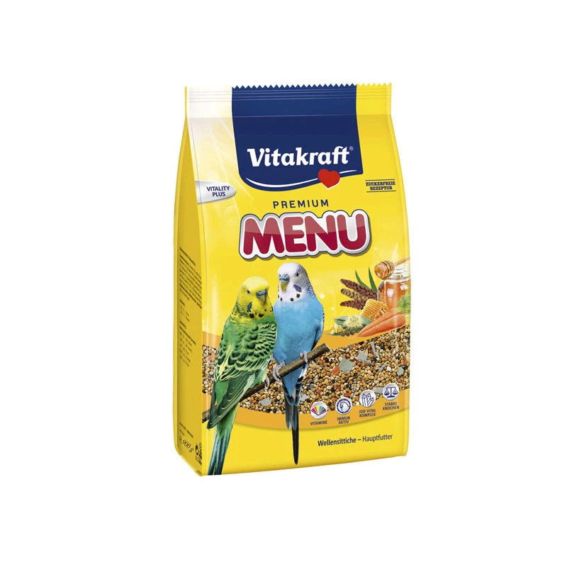 900g Menu Premium Aliment Pour Oiseaux Perruches - Vitakraft