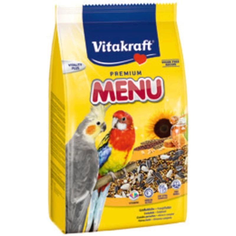 Menú de Semillas para Pájaros para Periquitos Grandes 900g - Vitakraft