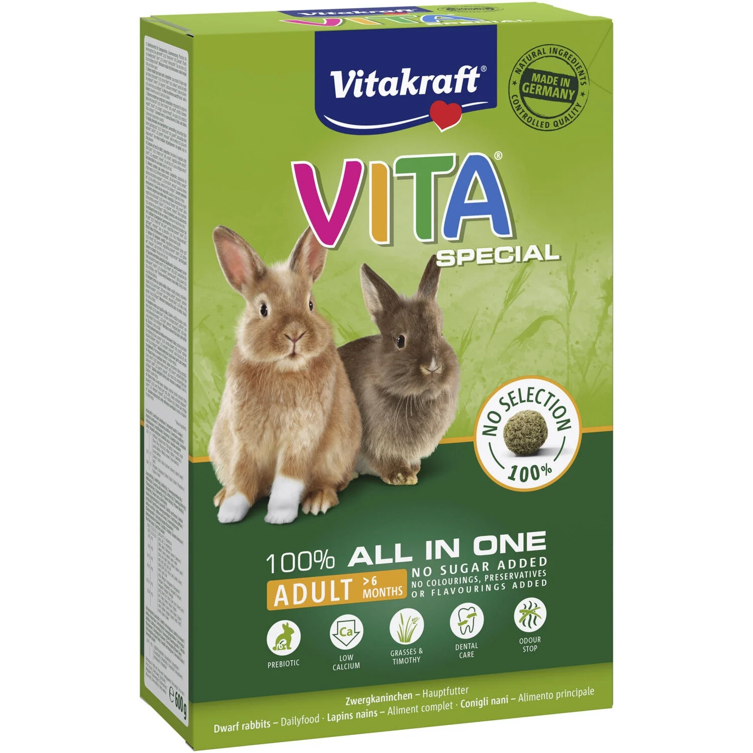 Thức ăn cho thỏ lùn trưởng thành Vita Special 600g - Vitakraft