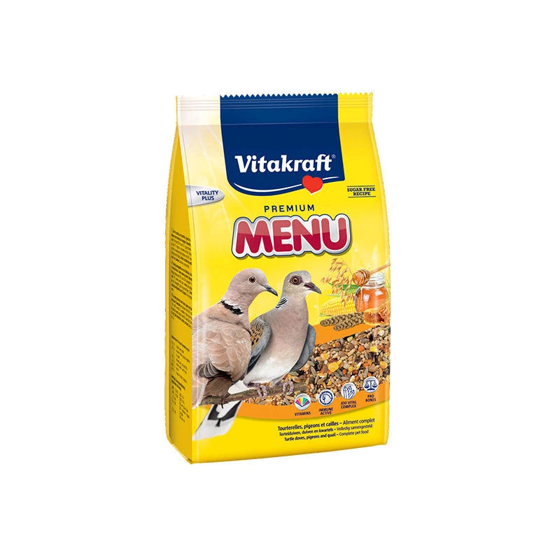 900g Menu Aliment Pour Tourterelles Pigeons & Cailles - Vitakraft