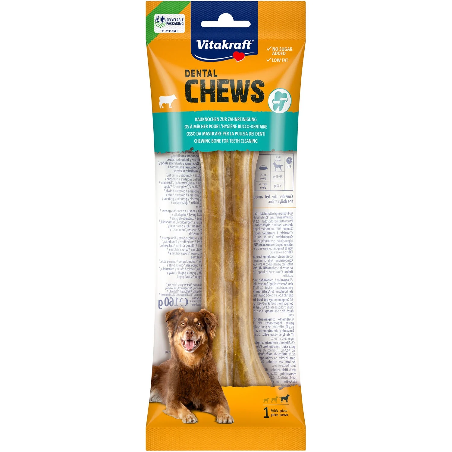 Chews Dentaire Os Préssés Pour Chien 21cm - Vitakraft