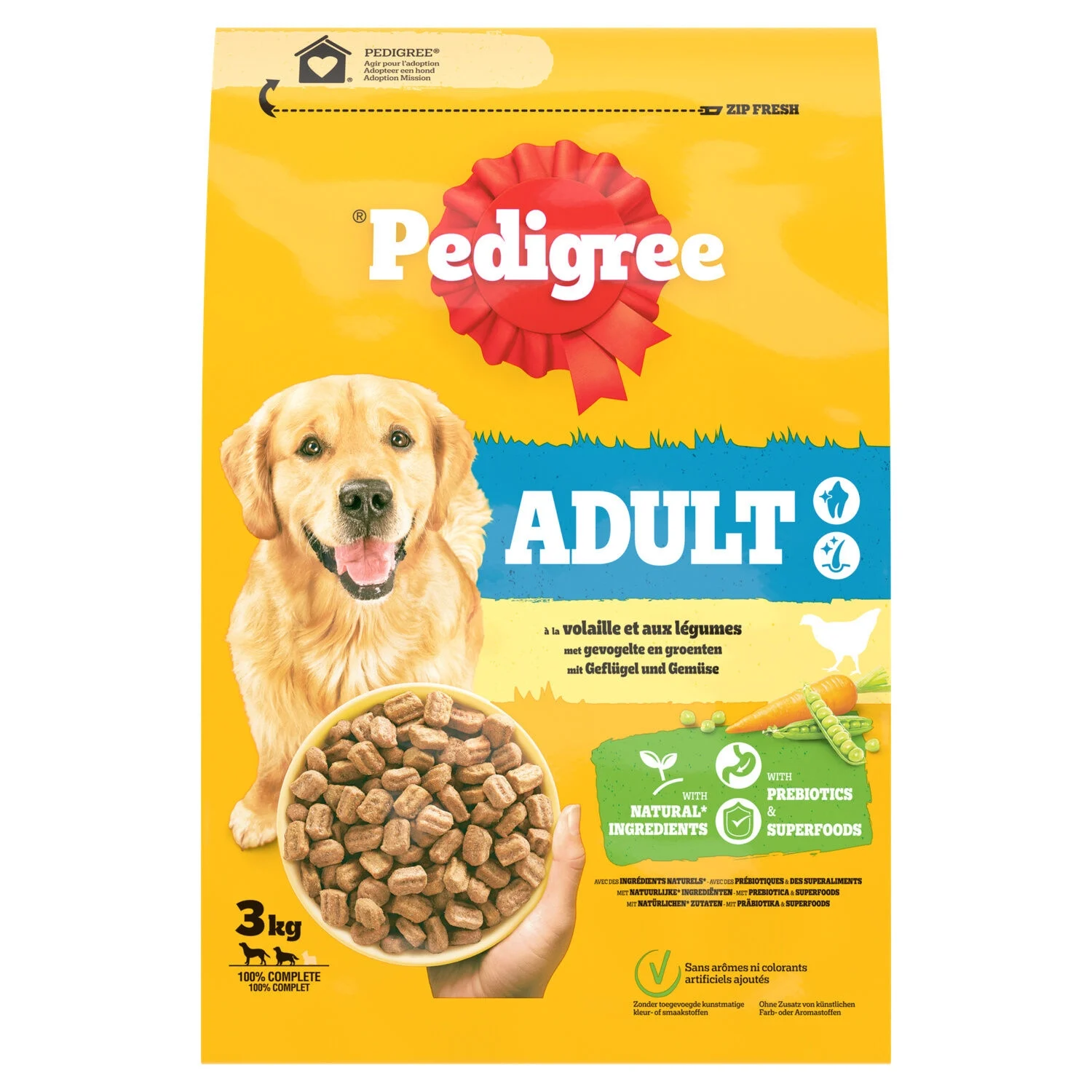 Ped Croq Volaille Cn Adult 3kg