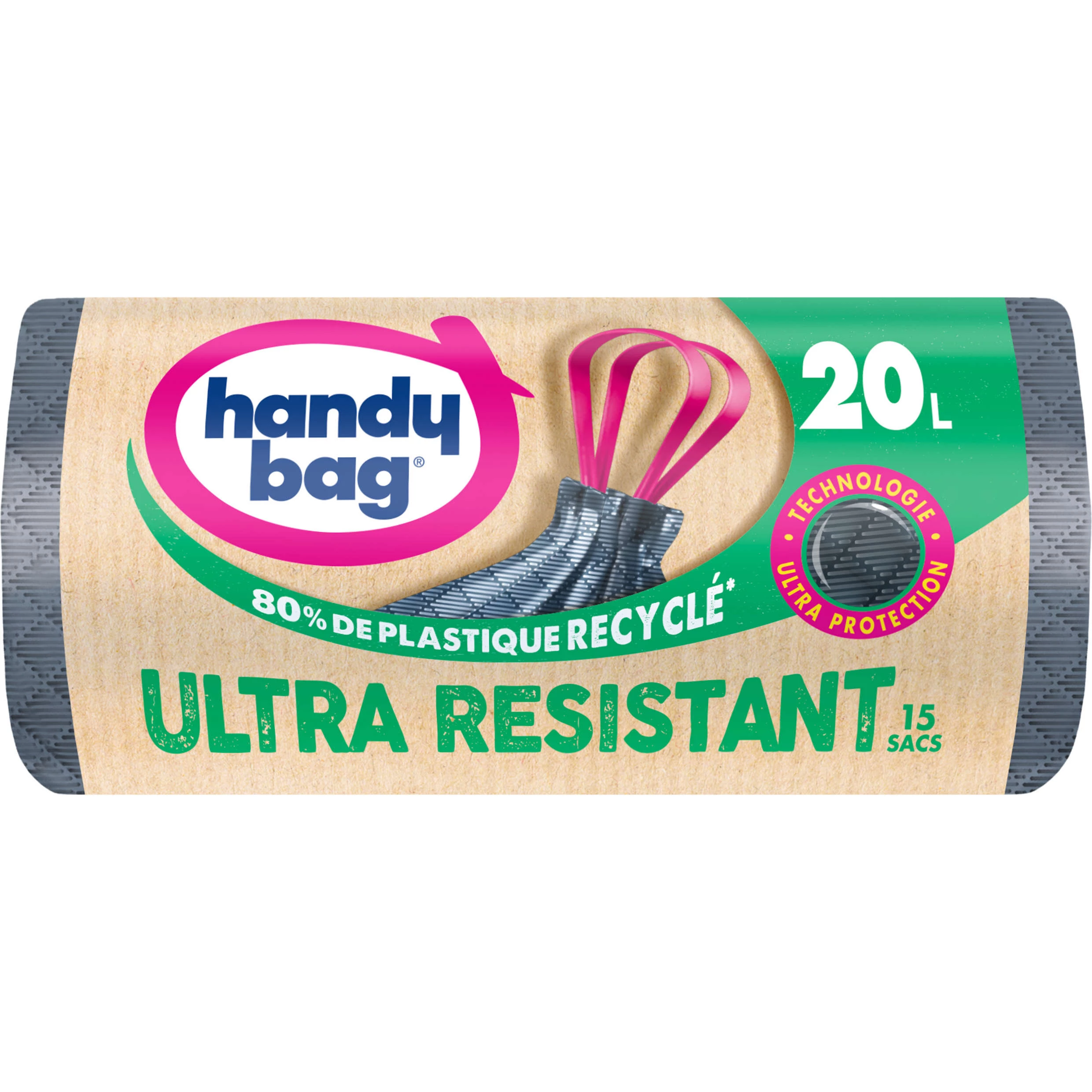 Sac poubelle ultra résistant X15 20L - HANDY BAG