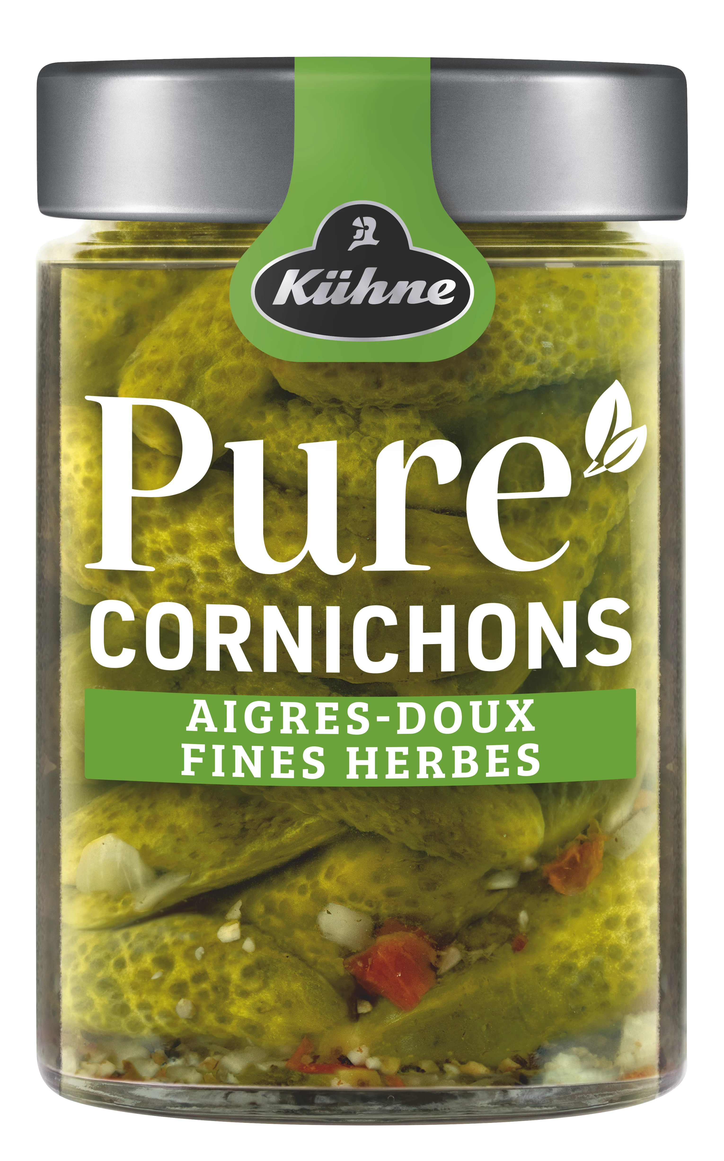 Cornichons Aigre aux Fines Herbes, 780g  -  KÜHNE
