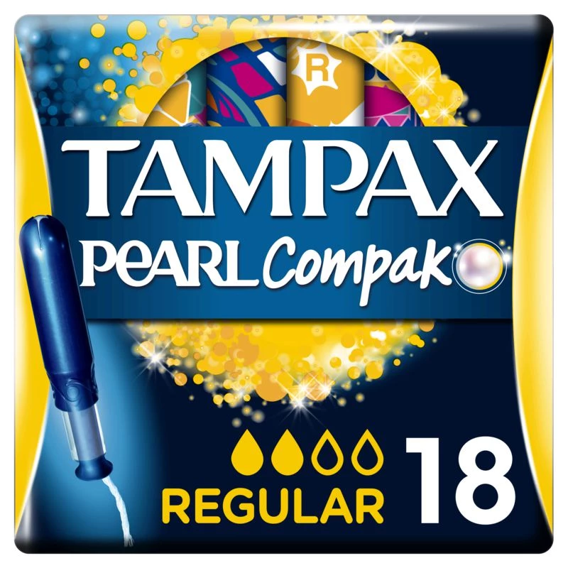18 Tampax Compak Pearl Regul