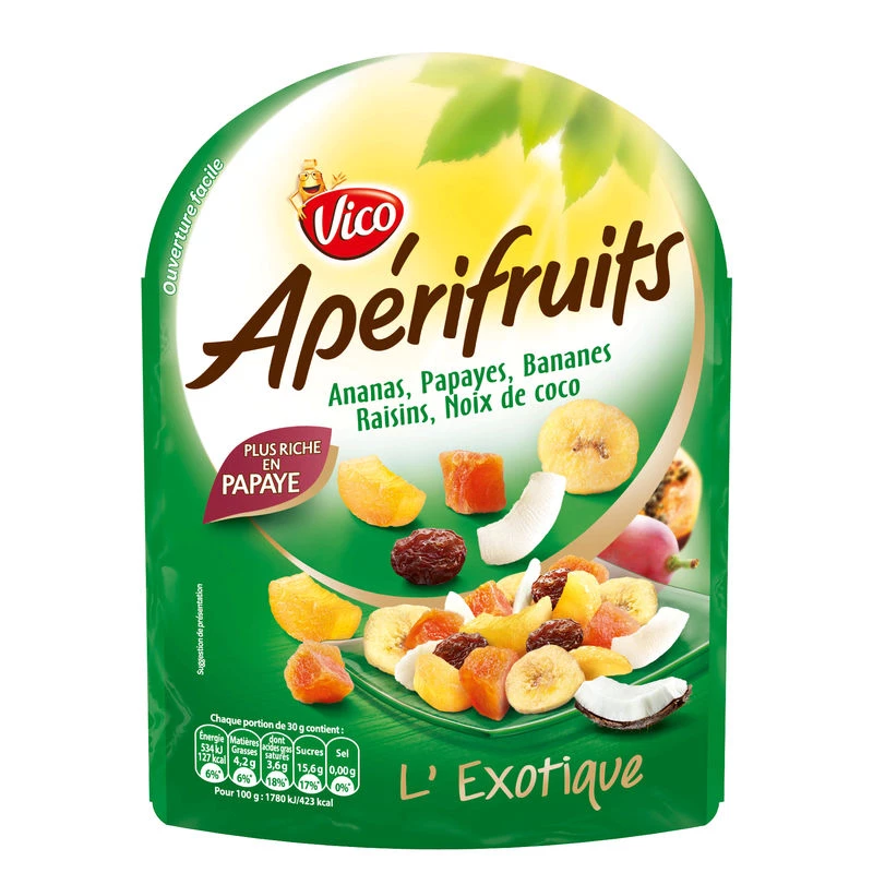 Trái cây sấy khô tổng hợp APERIFfruit, 120g - VICO