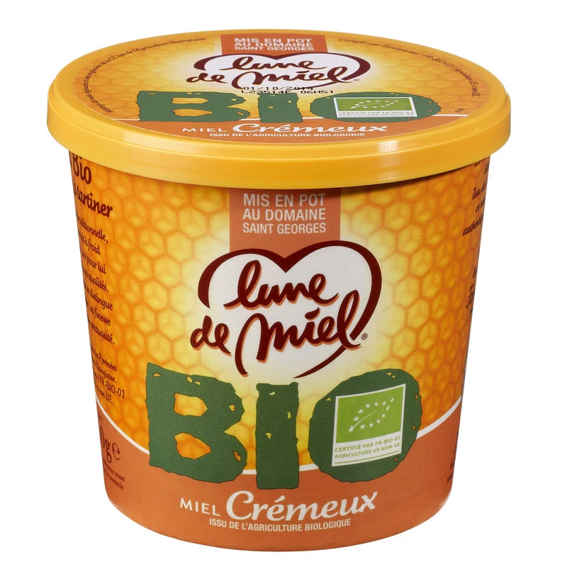Organic Creamy Honey 750g - LUNE DE MIEL