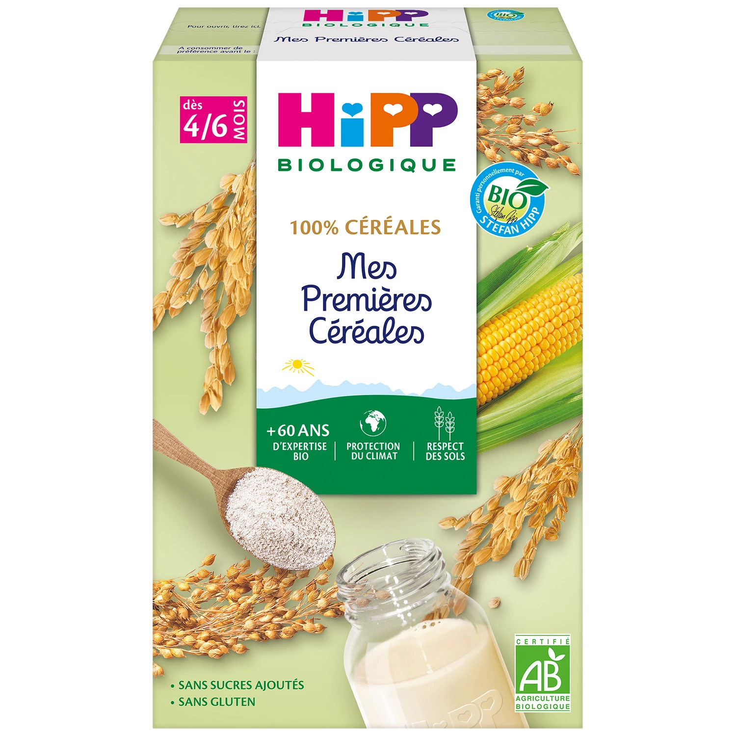 Organic baby cereals from 4/6 months 250g - HIPP