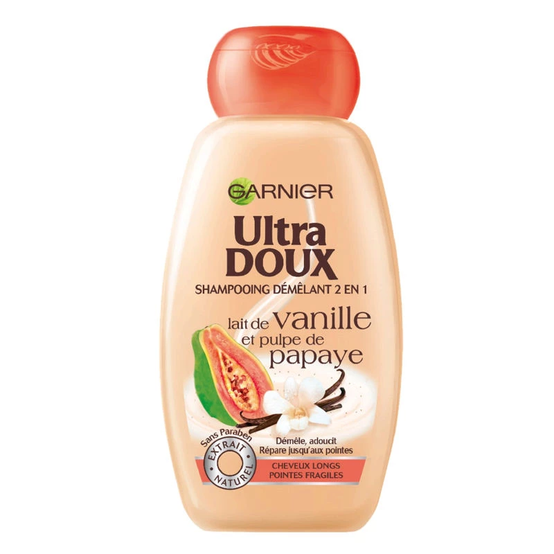 2in1 detangling shampoo vanilla milk/papaya 250ml - GARNIER