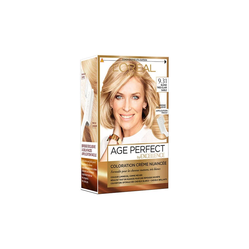 L'Oréal Paris Excellence Age Perfect Permanent Color Mature and Very White Hair - Nuance 7;31 Blond Caramel