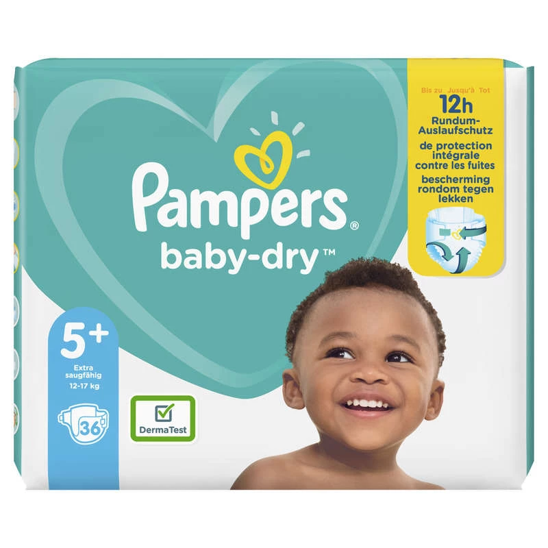 Pampers Baby Dry Geant T5+ X36