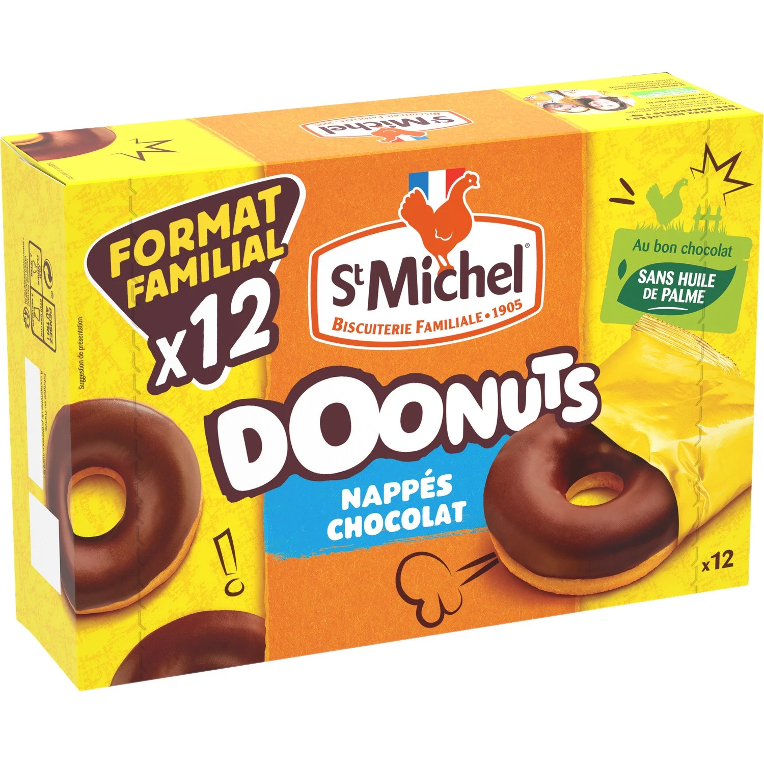 Doonuts cakes covered in chocolate 360g - ST MICHEL