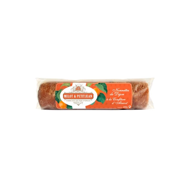 Nonnettes de Dijon apricot jam 200g - MULOT & PETITJEAN
