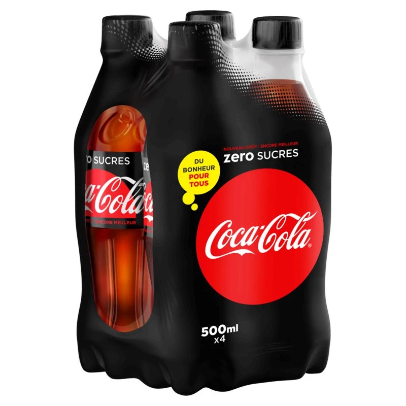 Carbonated soda 4x50cl - COCA-COLA ZERO