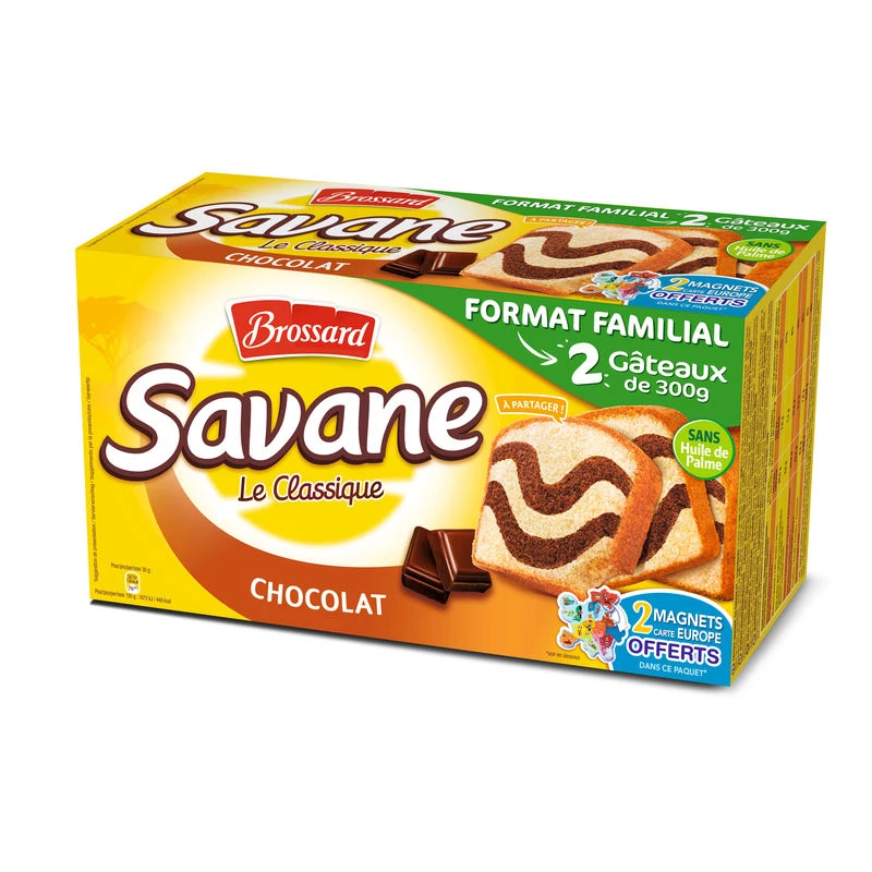 Savane chocolat 2x300g - BROSSARD