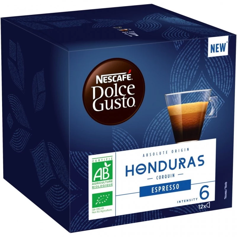 洪都拉斯 BIO 浓缩咖啡 x12 粒 72 克 - NESCAFÉ DOLCE GUSTO