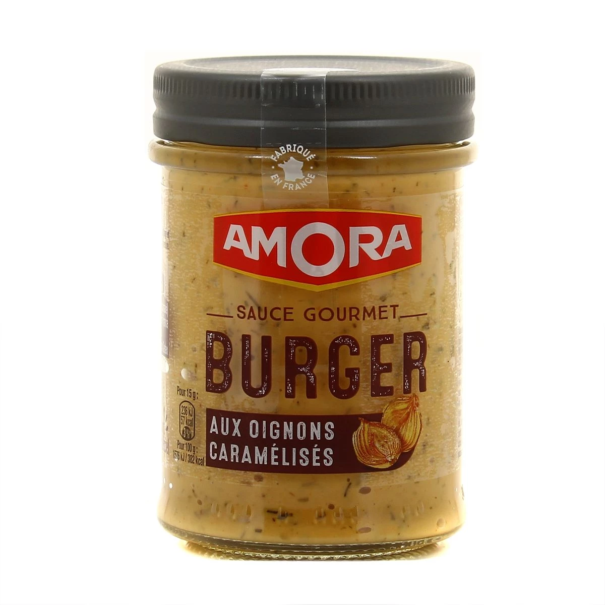 Gourmet Burger Sauce with Caramelized Onions, 188 g - AMORA