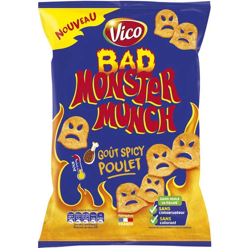 Chips spicy poulet 75g - BAD MONSTER MUNCH